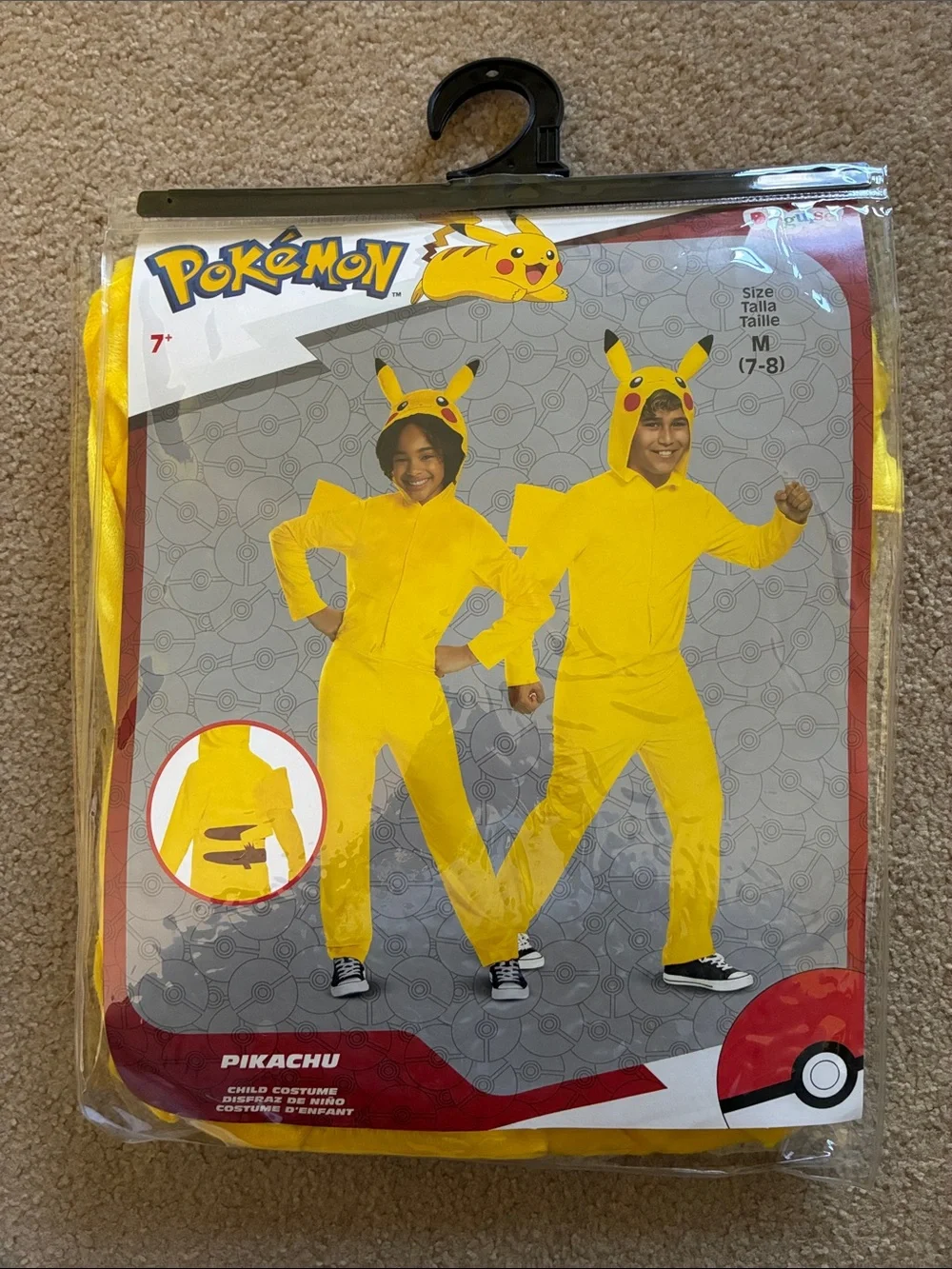 Pokémon Pikachu Child Costume - Size M (7/8) - Picture 1 of 7